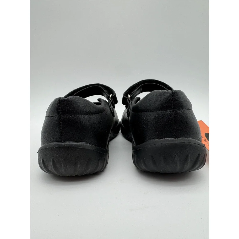 Girls Black Mary Jane School Shoes‎ Strap Comfort Slip Resistant Size 2